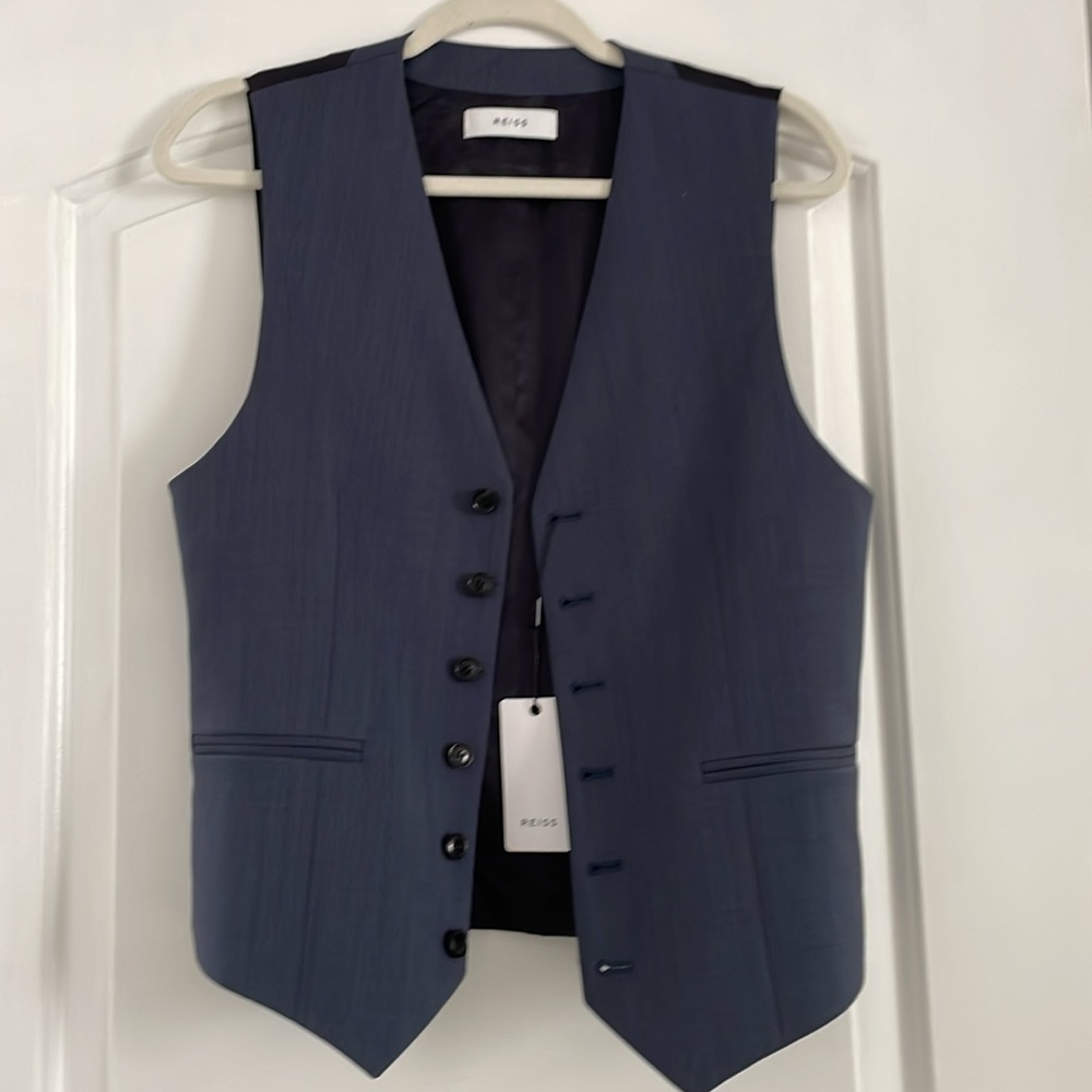 Reiss Wool 100% Waistcoat NWT